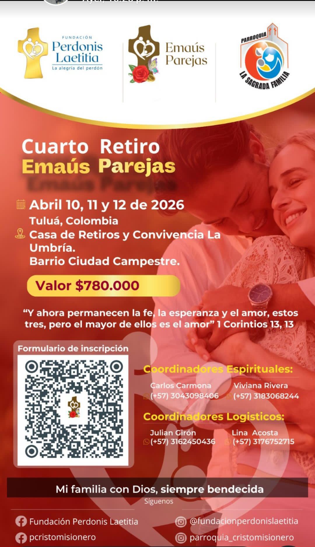 Retiro Emaús Parejas Abril 2026